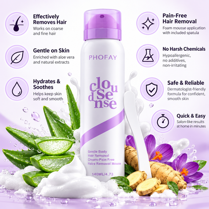 Cloud Sense™ Pain-Free Hair Removal