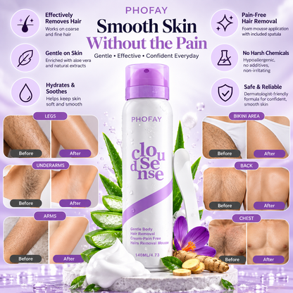 Cloud Sense™ Pain-Free Hair Removal