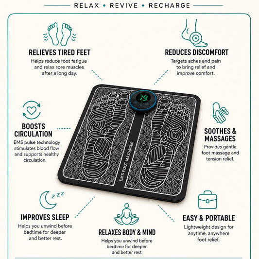 FootEase pro. Relax Your Feet. Reset Your Day. Feel Good Again